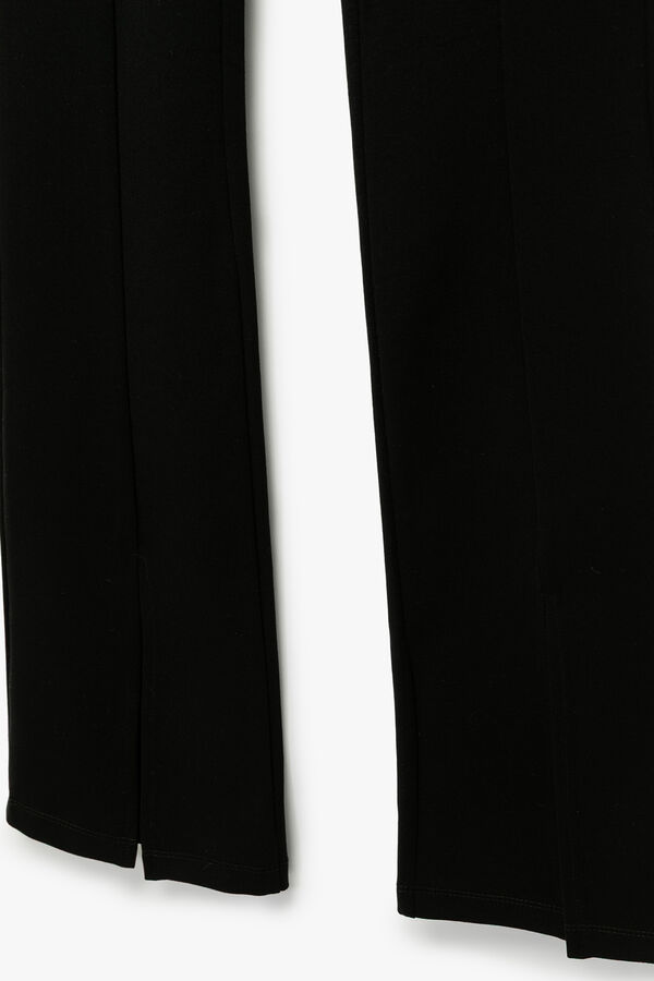 Koton Leggings with leg slit and buttons in the front black