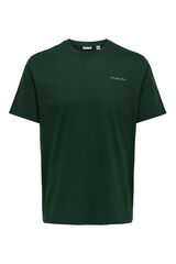 Only & Sons Short-sleeved logo T-shirt Zelena