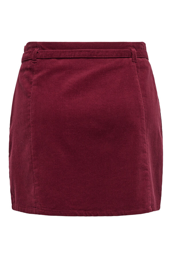 Only Falda corta de pana morado/lila