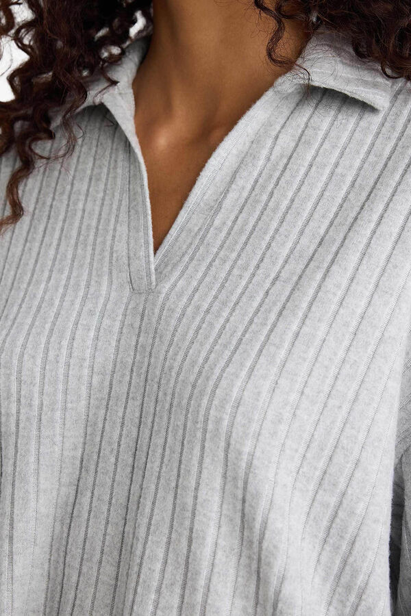 DeFacto Long-sleeved T-shirt grey