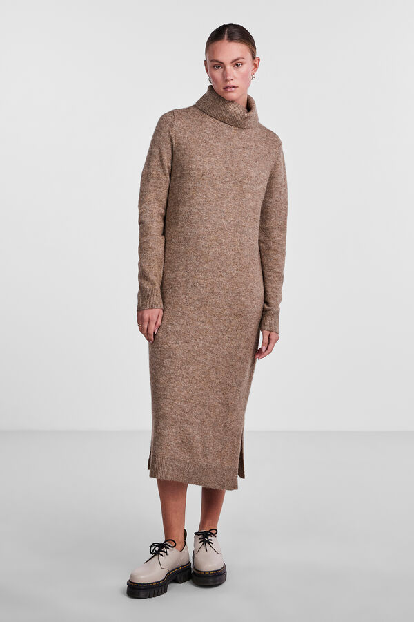 Pieces Long jersey-knit dress blue