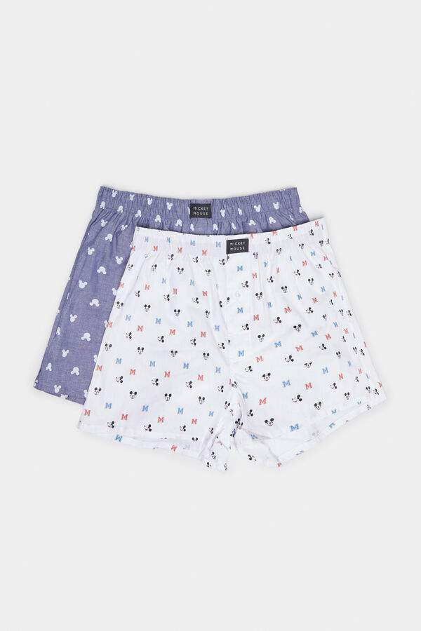 Springfield 2-pack Mickey Mouse woven boxers™ bijela