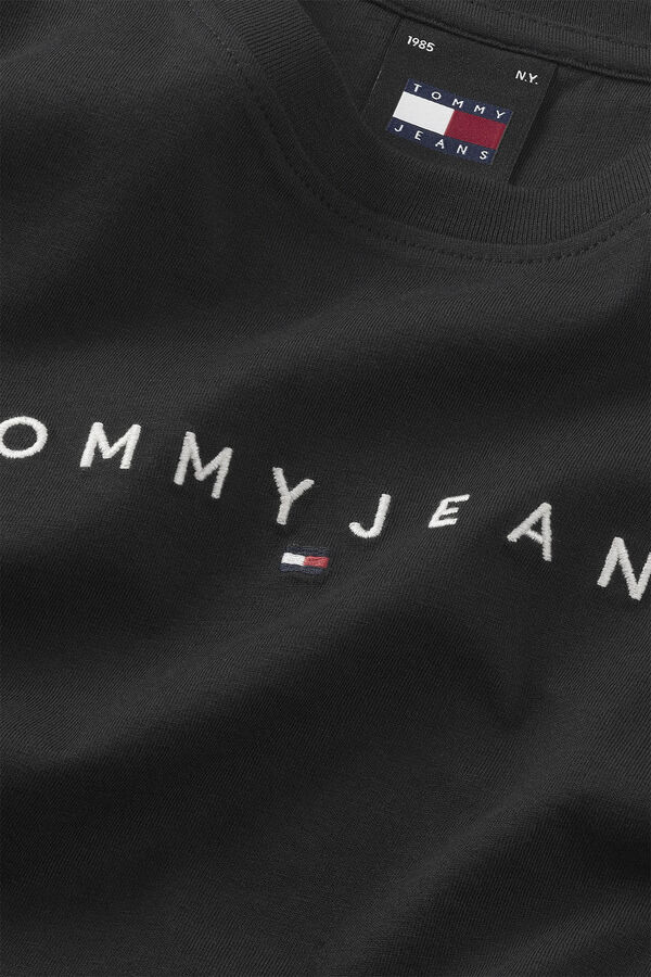 Springfield Camiseta de mujer Tommy Jeans negro