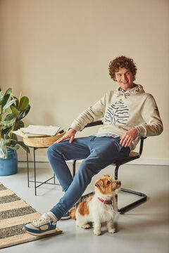 Springfield Famint&aacute;s kapucnis pul&oacute;ver term&eacute;szetes