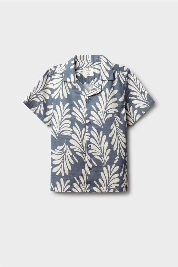 Springfield Kids Kids palm tree shirt blue