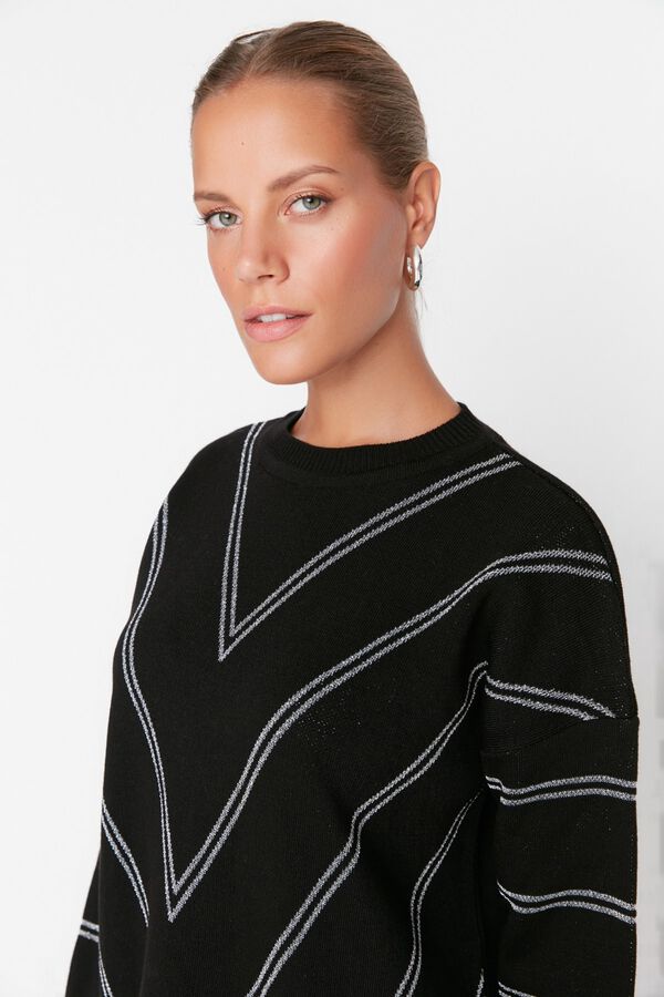 Trendyol Jersey oversize estampado gris