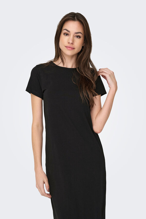 JDY Vestido largo ajustado negro