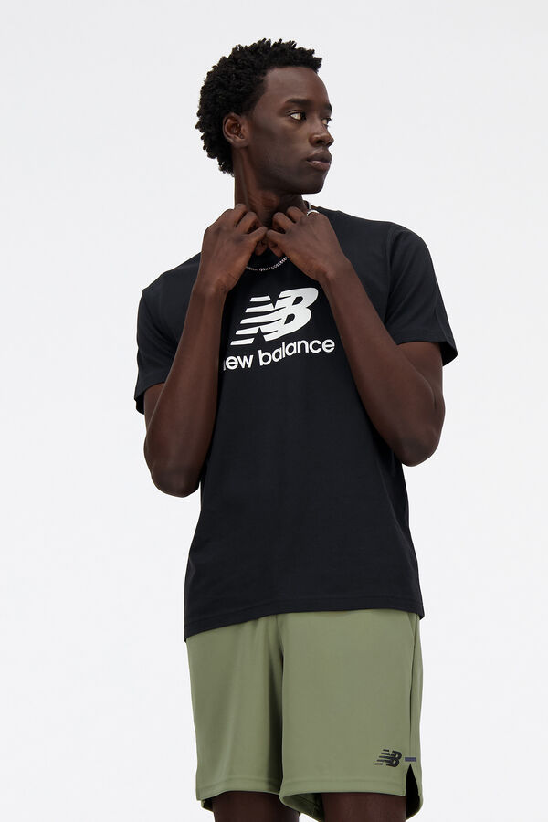 New Balance Camiseta com logotipo Sport Essentials black