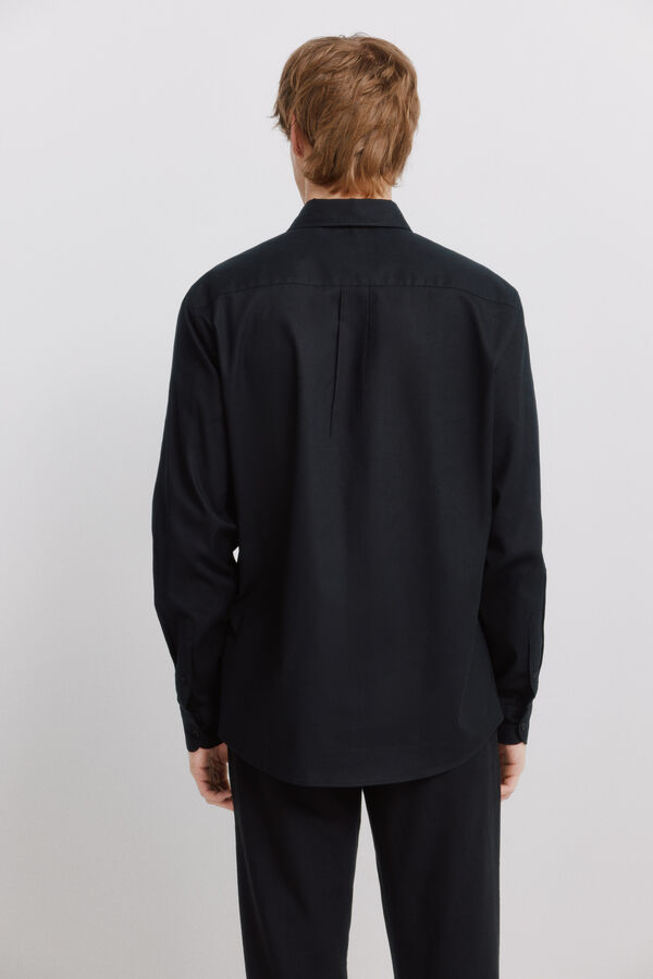 Springfield Linen shirt black