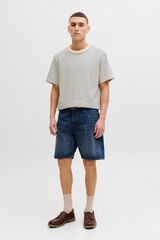 Jack & Jones Bermuda denim relaxed fit lavagem azul