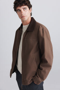 Springfield Washed cotton contrast jacket