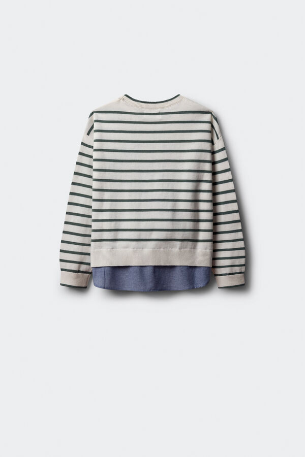 Springfield Kids Devojački džemper u obliku srca „Le Marais“ Zelena