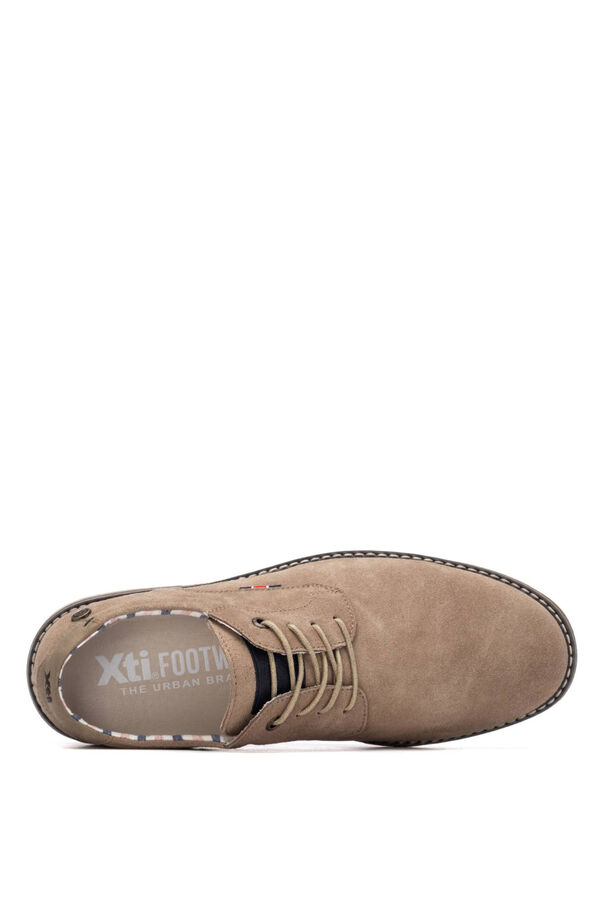 XTI Zapatos Blucher Cl&aacute;sico nude