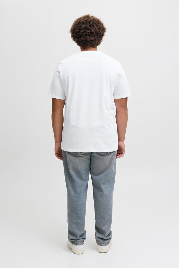 Jack & Jones PLUS Essential short-sleeved T-shirt white