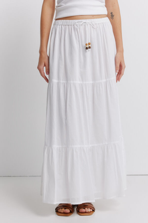 Springfield Midi suknja sa prorezima Bela
