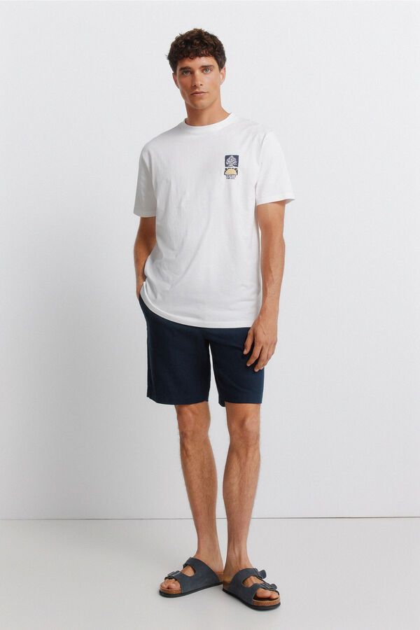 Springfield Springfield logo collage T-shirt beige