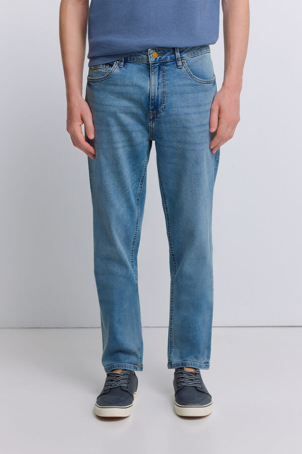 Springfield Overtinted skinny fit jeans blue