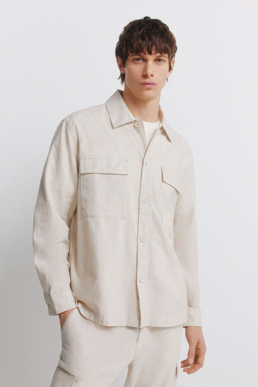 Sobrecamisa lino overshirt