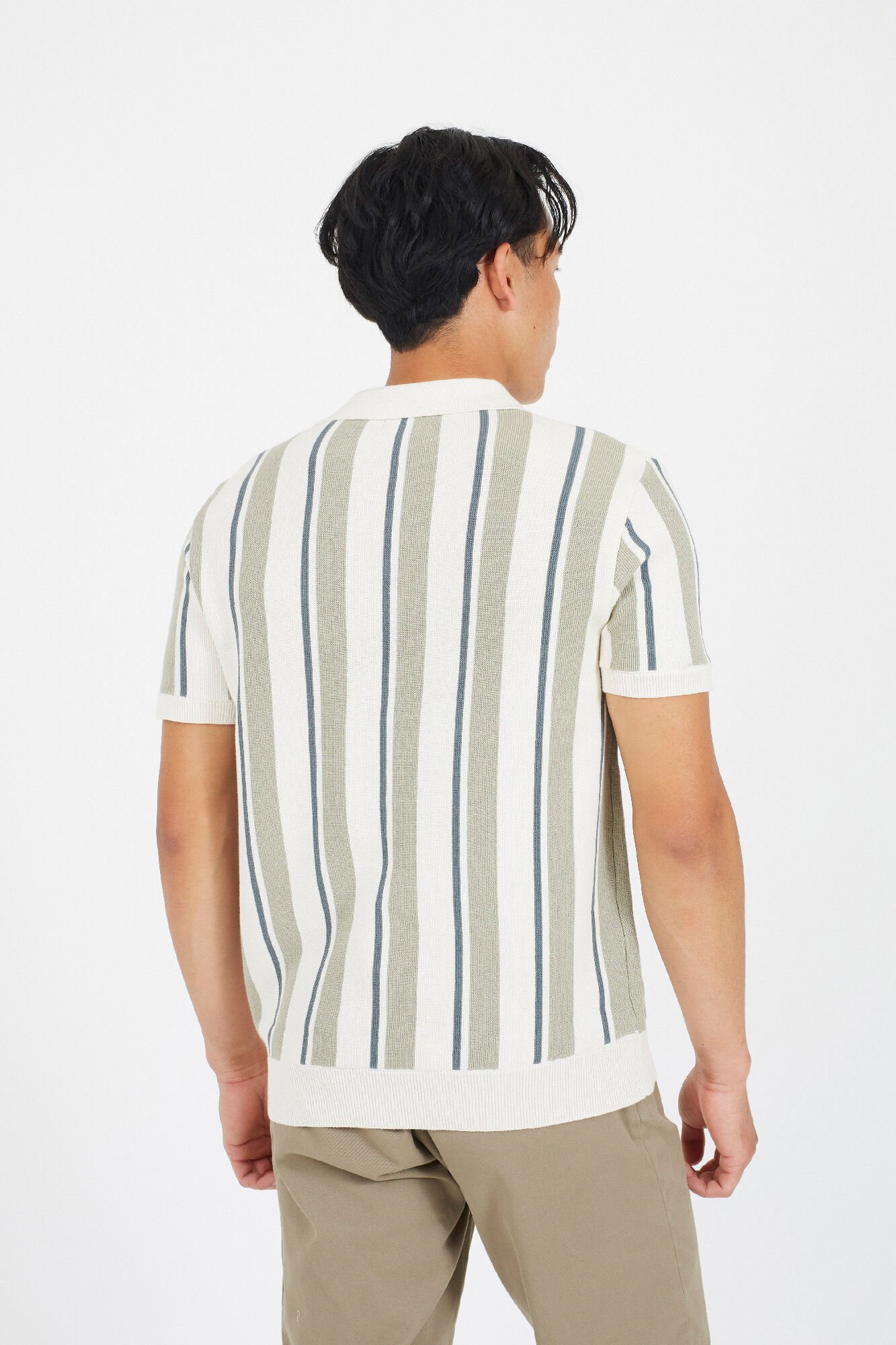 Brave Soul Polo de punto con manga corta