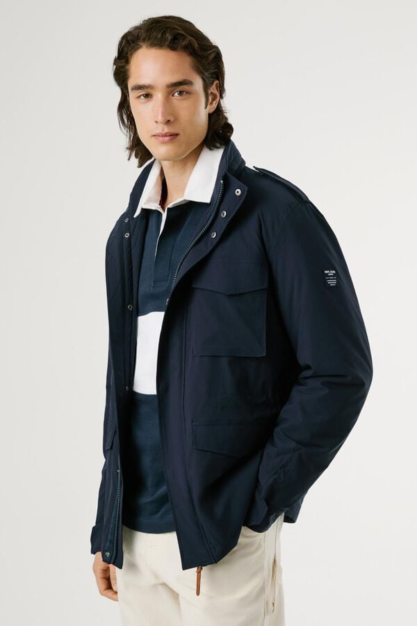 Pepe Jeans Jaqueta Sahariana Stretch azul