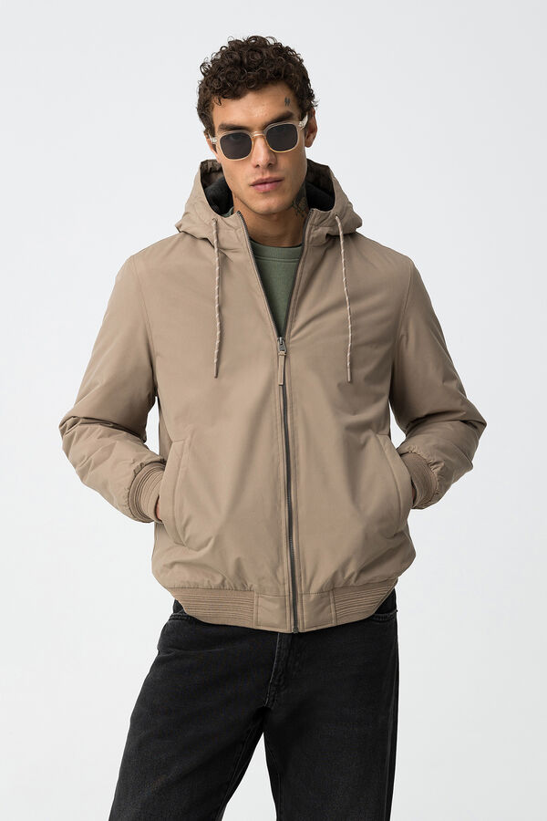 Tiffosi Abrigo Acolchado Resistente al Agua beige