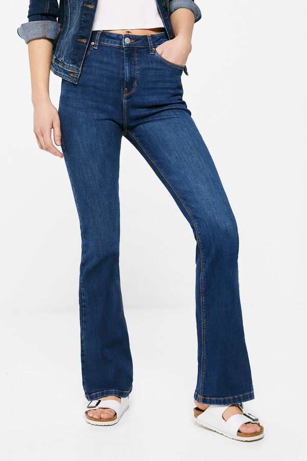 Springfield Sustainable wash bootcut jeans blue