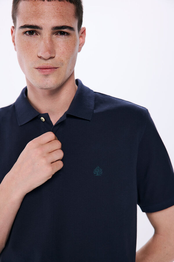 Springfield Polo piqué básico regular fit azul