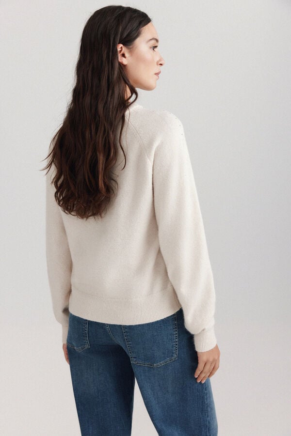 Springfield Basic shiny bead jumper white