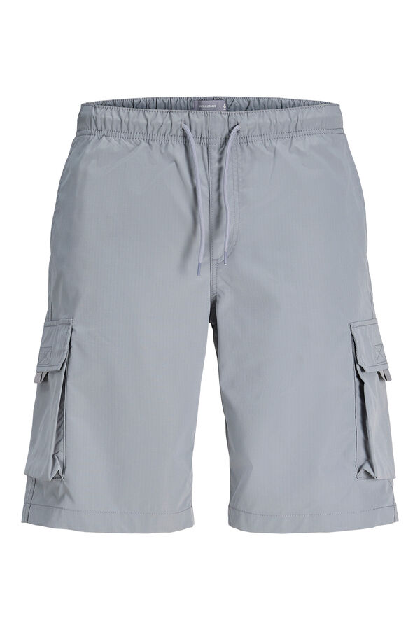 Jack & Jones Cargo-Jogging-Bermudas Grau