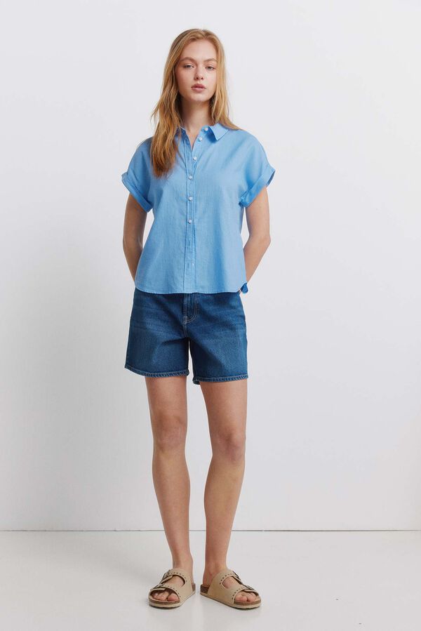 Springfield Oxford basic shirt blue