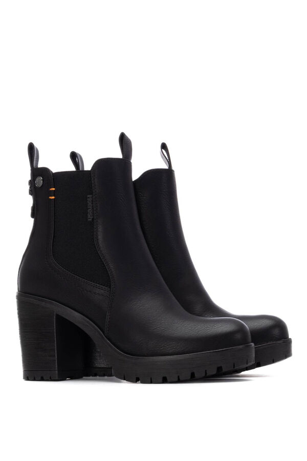Refresh Elastic chelsea ankle boot noir