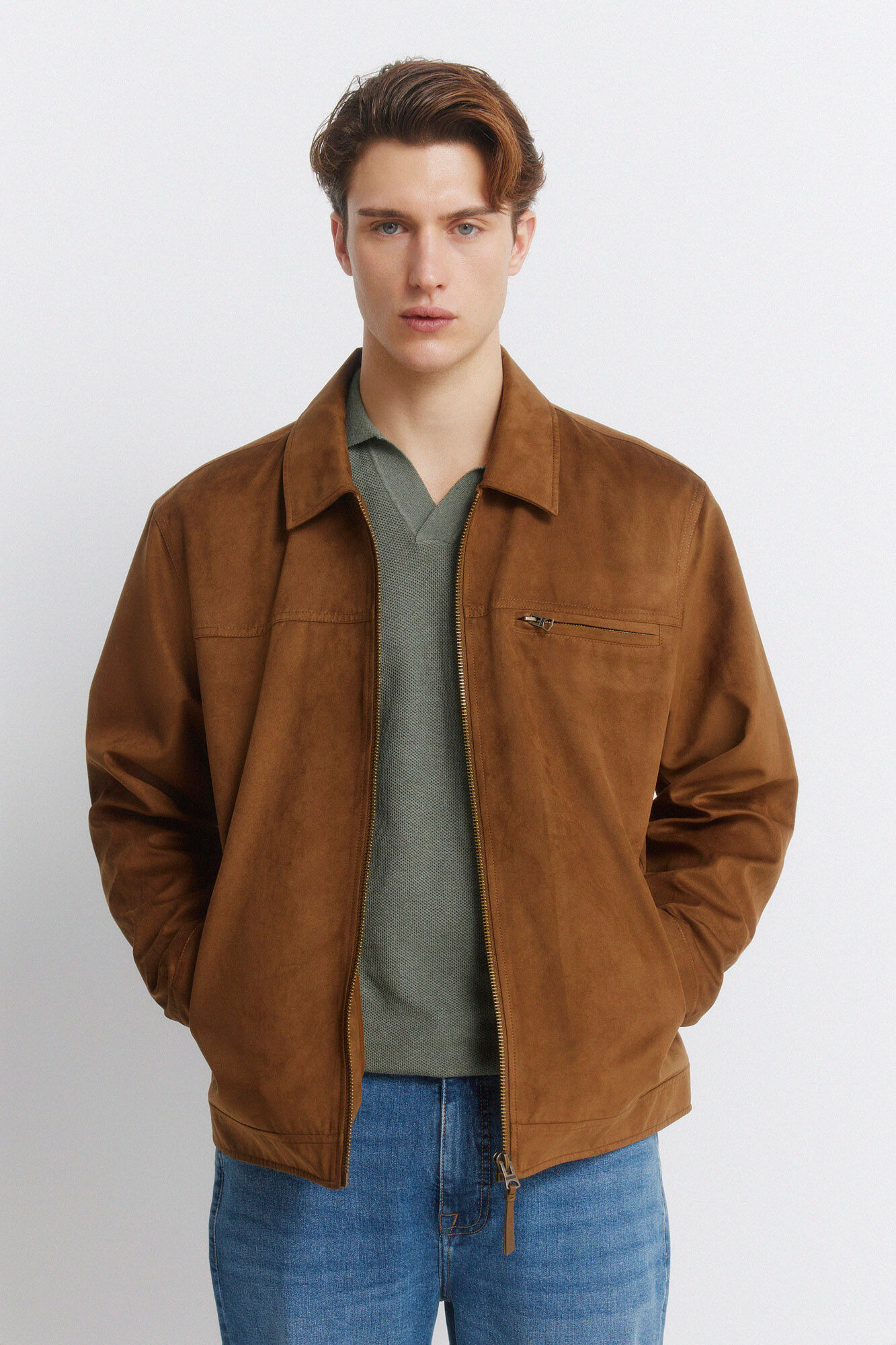 Springfield Faux suede jacket