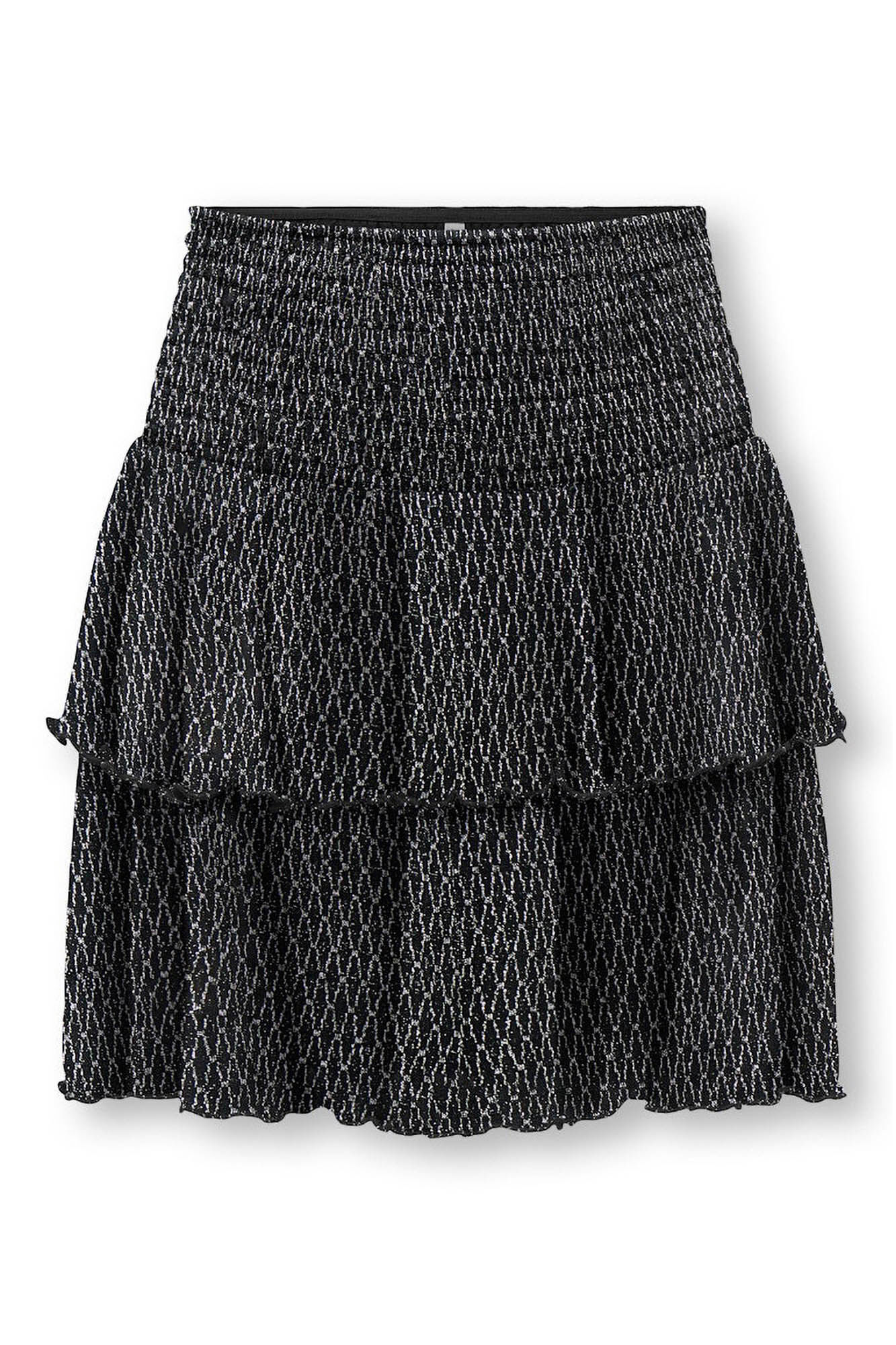 Only Girls Falda de capas con purpurina