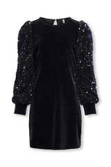 Only Girls Short dress sequins noir