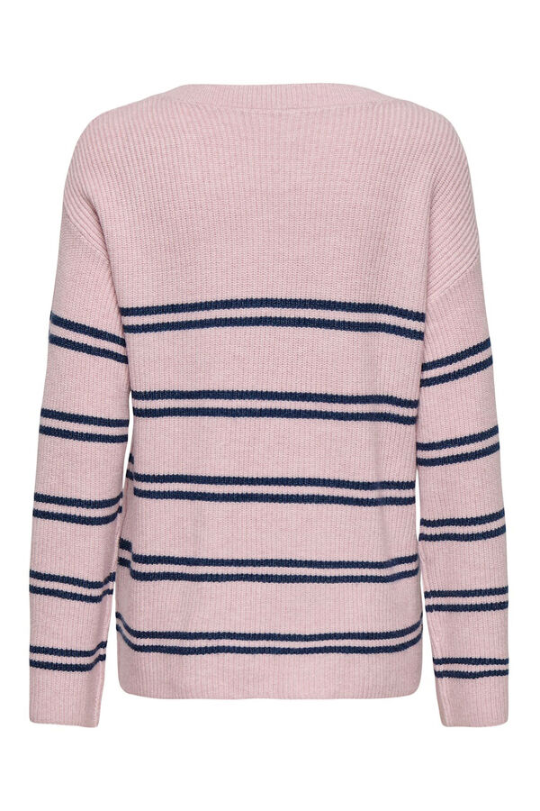 Only Jersey de rayas rosa