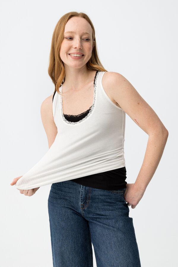 Tiffosi Set of 2 strappy tops noir