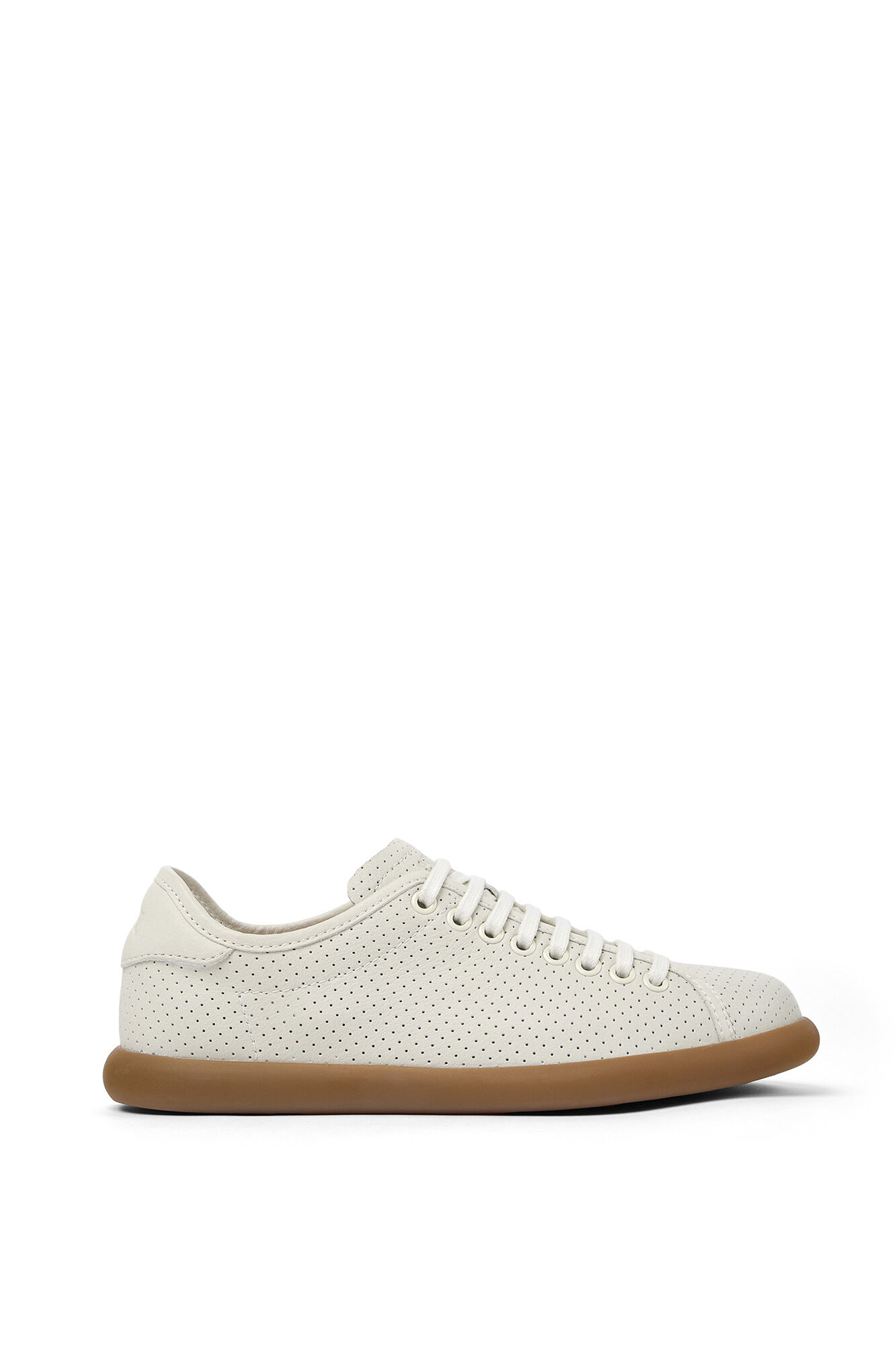Camper Beige Sneaker aus Nubukleder 
