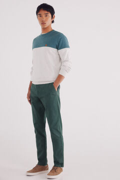 Springfield pantalon chino slim micro-imprim&eacute;