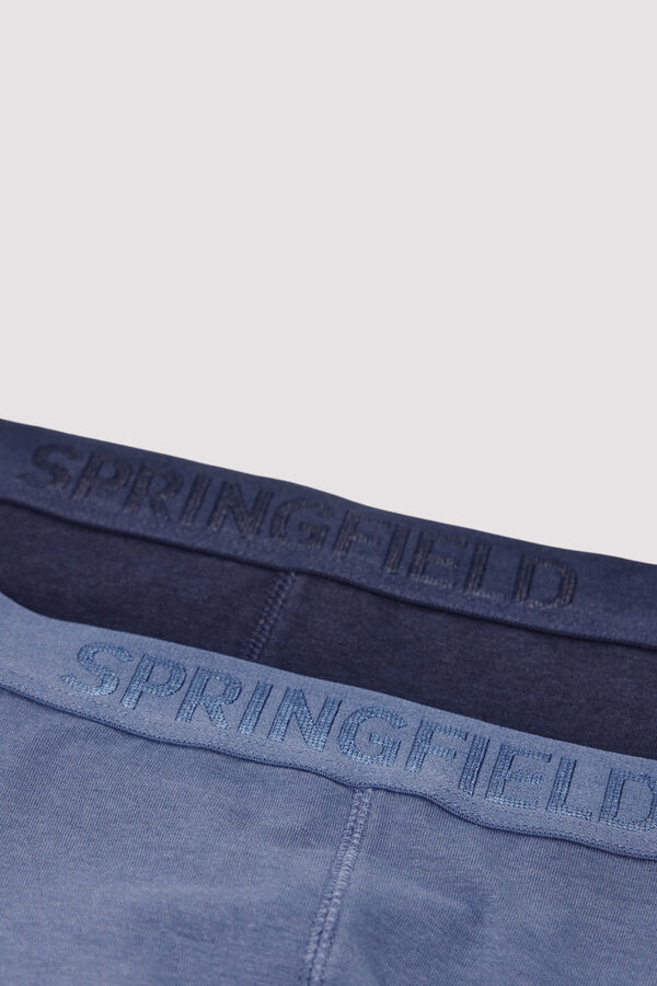 Springfield Pack of 2 bamboo boxers blue