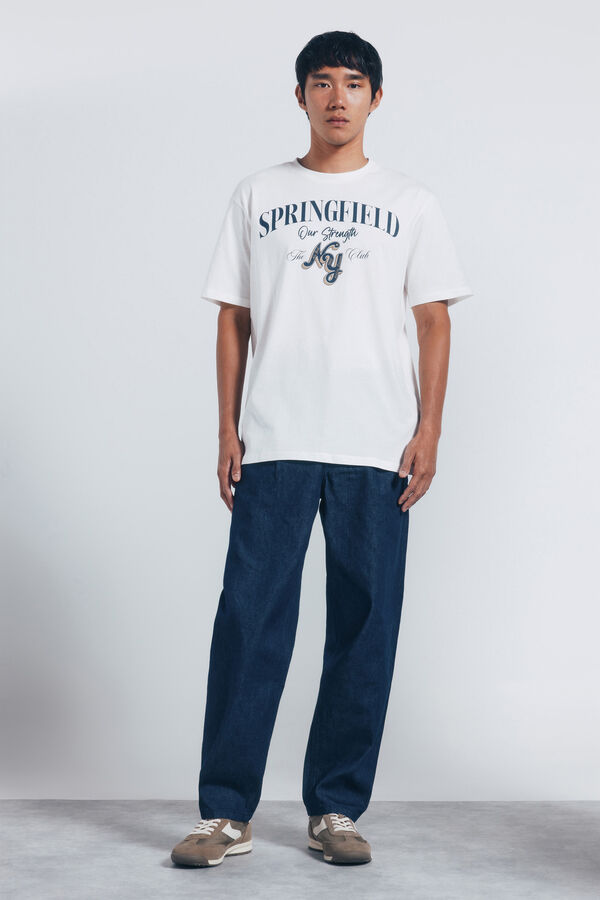 Springfield Springfield NY logo T-shirt beige