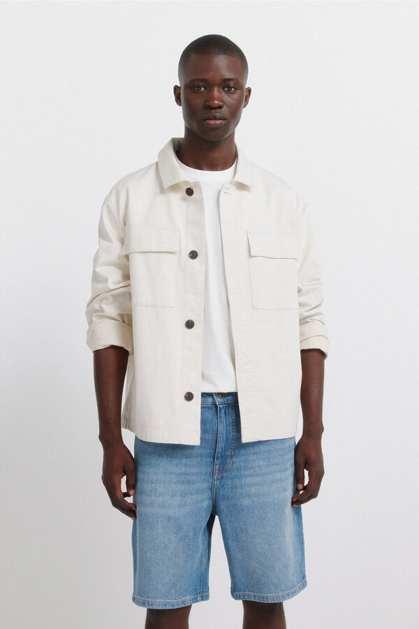 Springfield Denim regular fit Bermuda shorts blue