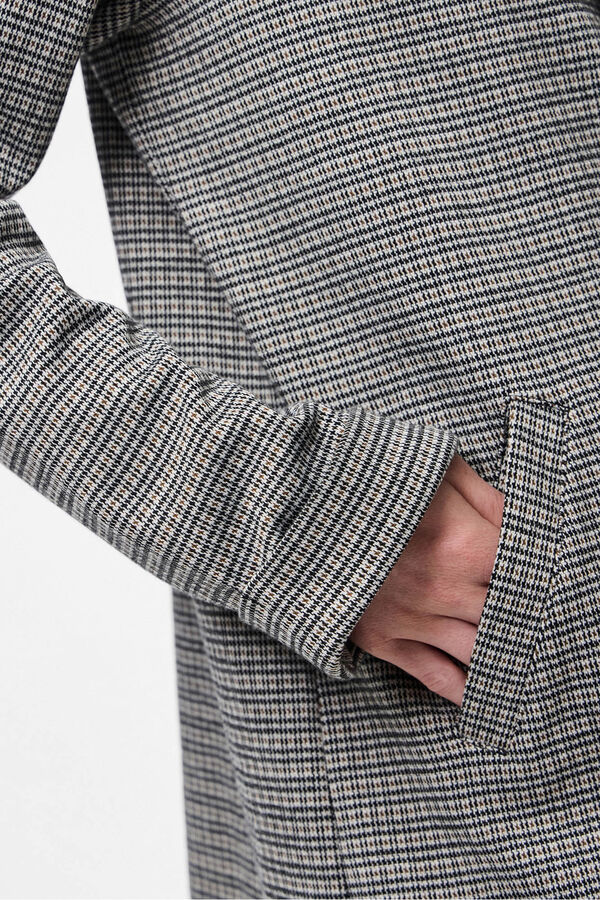 Pieces Houndstooth jacket Crna