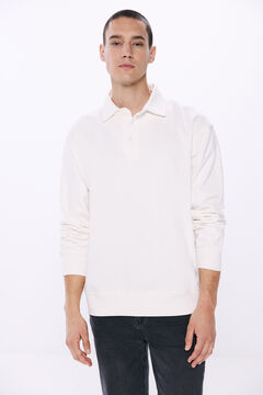 Springfield polo shirt sweatshirt white