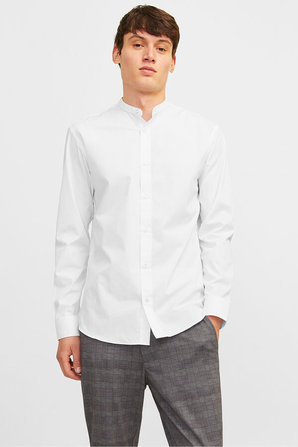 Jack & Jones Casual poplin shirt white
