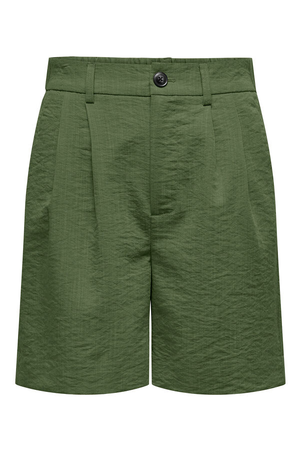 Only Bermudashorts mit B&uuml;gelfalten Gr&uuml;n