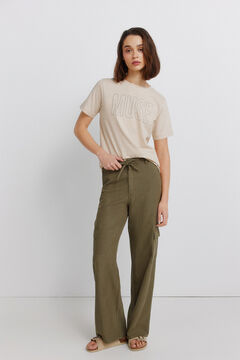 Springfield Camiseta manga corta tachas