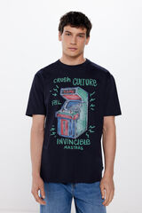Springfield T-shirt crushculture bleu