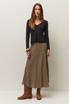 Systemaction Falda midi cuadros