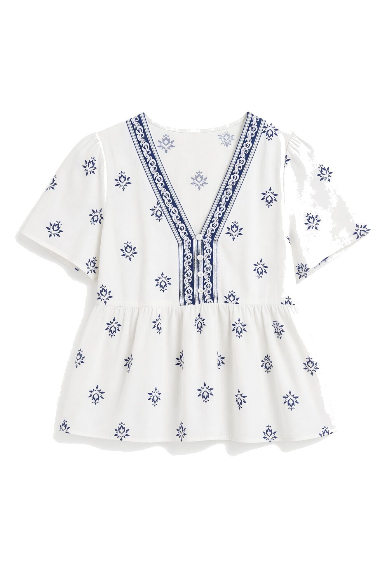Springfield Peplum shirt with neckline details