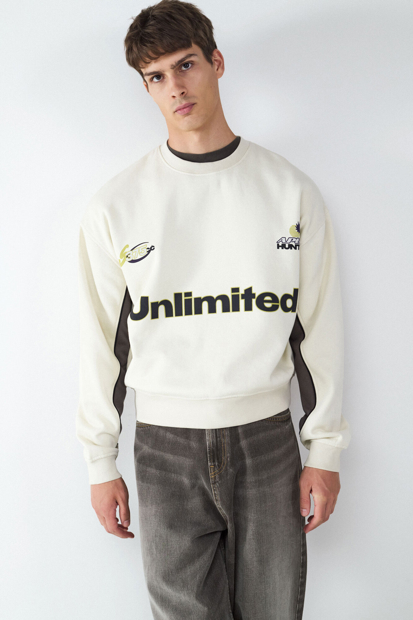 Balmohk round neck sweatshirt with football print